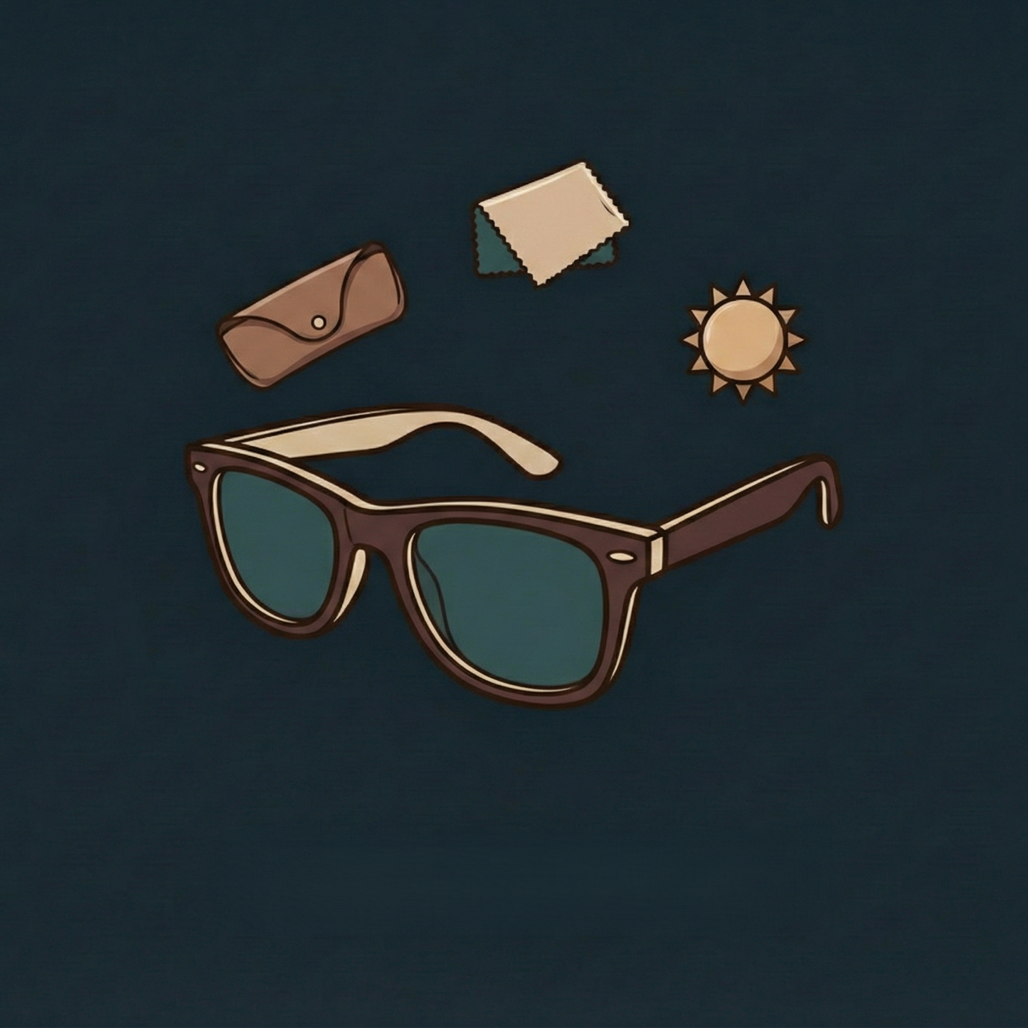 Acceso Proveedor sunglases off white