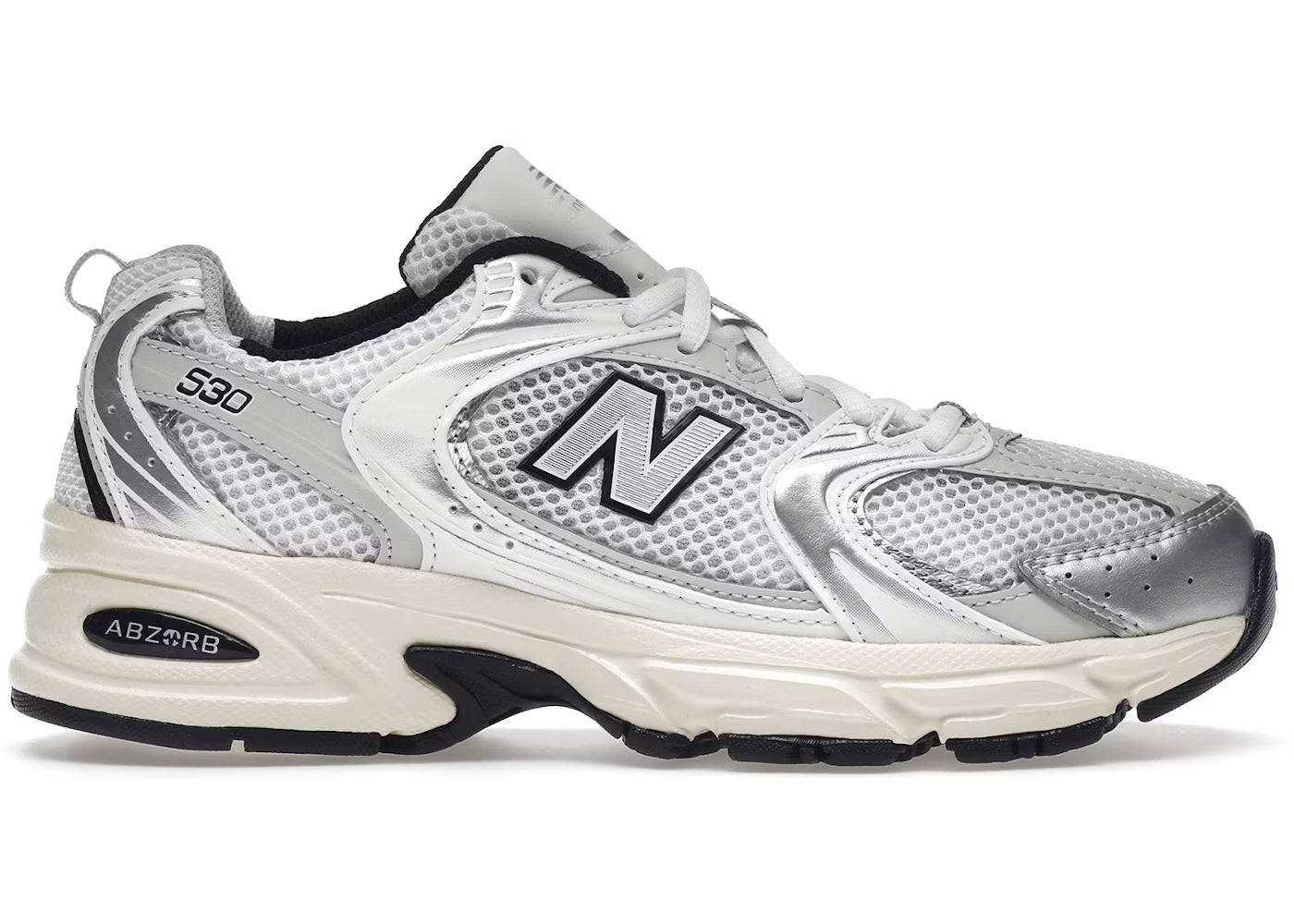 New Balance 530 en crema plateado