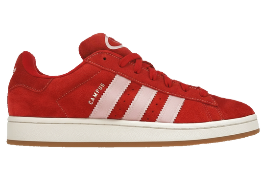 adidas Campus 00s en escarlata y rosa claro