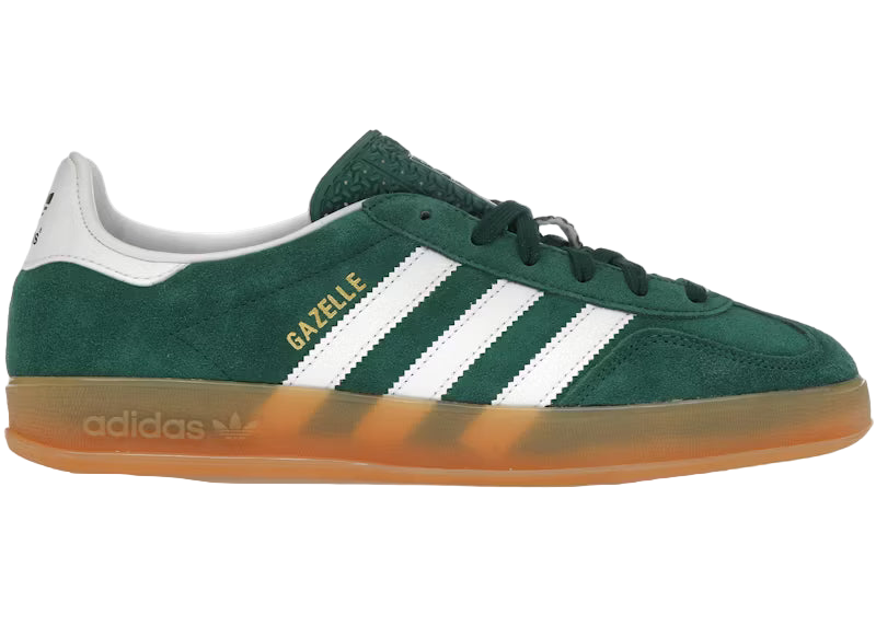 adidas Gazelle Indoor en verde, blanco nube y caramelo