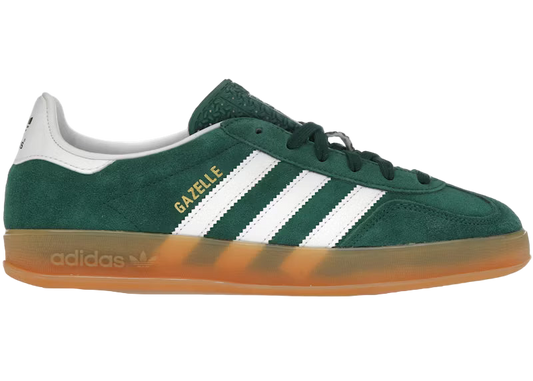 adidas Gazelle Indoor en verde, blanco nube y caramelo