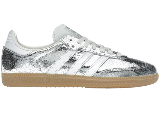 adidas Samba OG Silver Metallic Cracked Leather