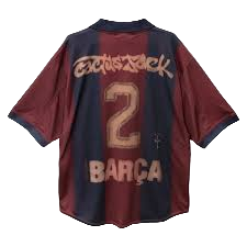 Camiseta de fútbol Travis Scott x Nike x FC Barcelona Retro 2000/01 Home Skeleton Multicolor